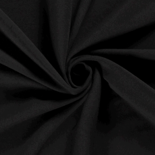 Gabardine fabric Unicolour Black