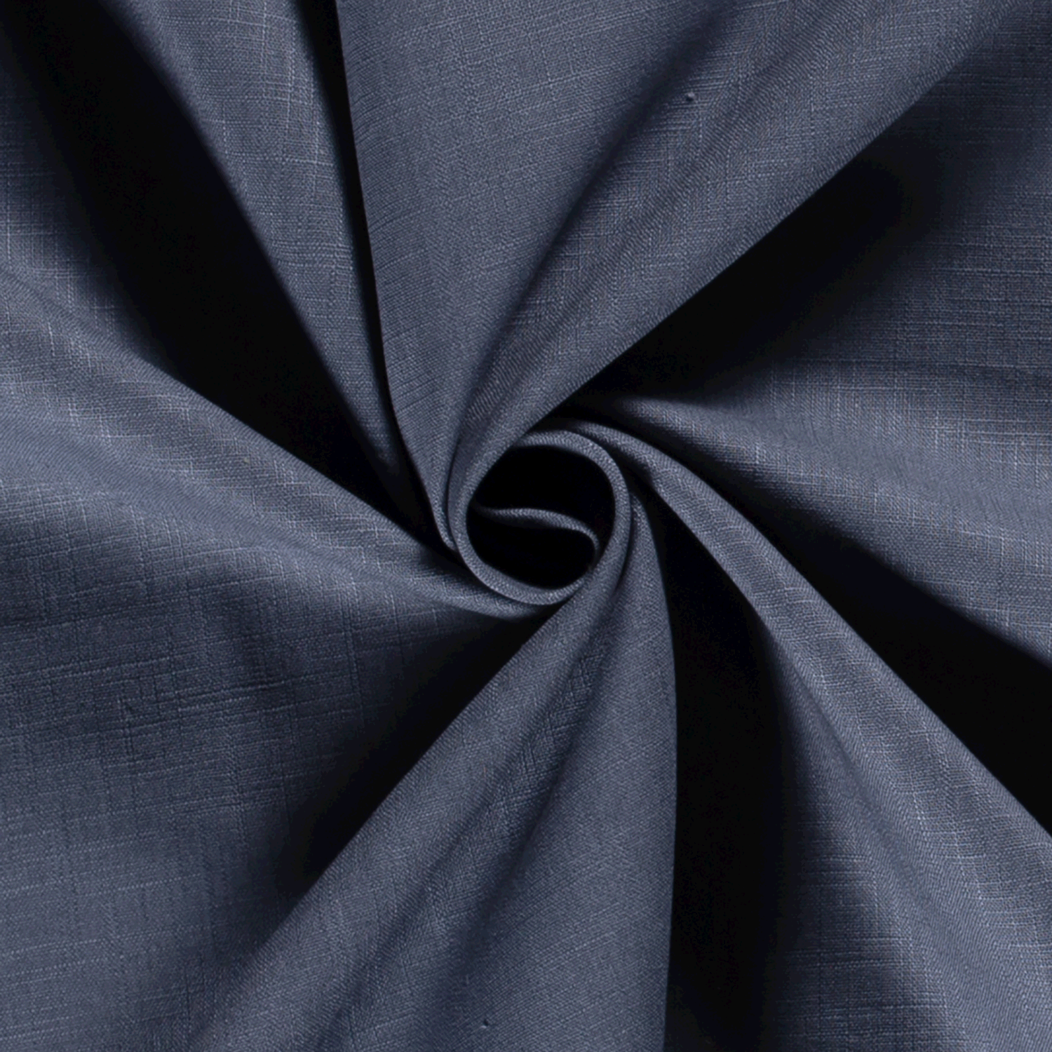 Ramie Linen fabric Unicolour Indigo