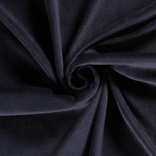 Nicky velours fabric Unicolour Navy