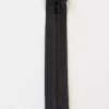 Glidelås 30cm delbar vislon svart