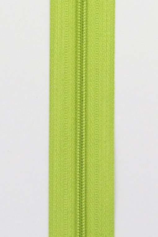 4mm glidelås spiral metervare, lime