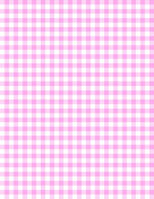 Gingham white/bubblegum pink