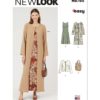 New Look 6785 Cardigan Jakke Kjole Veske