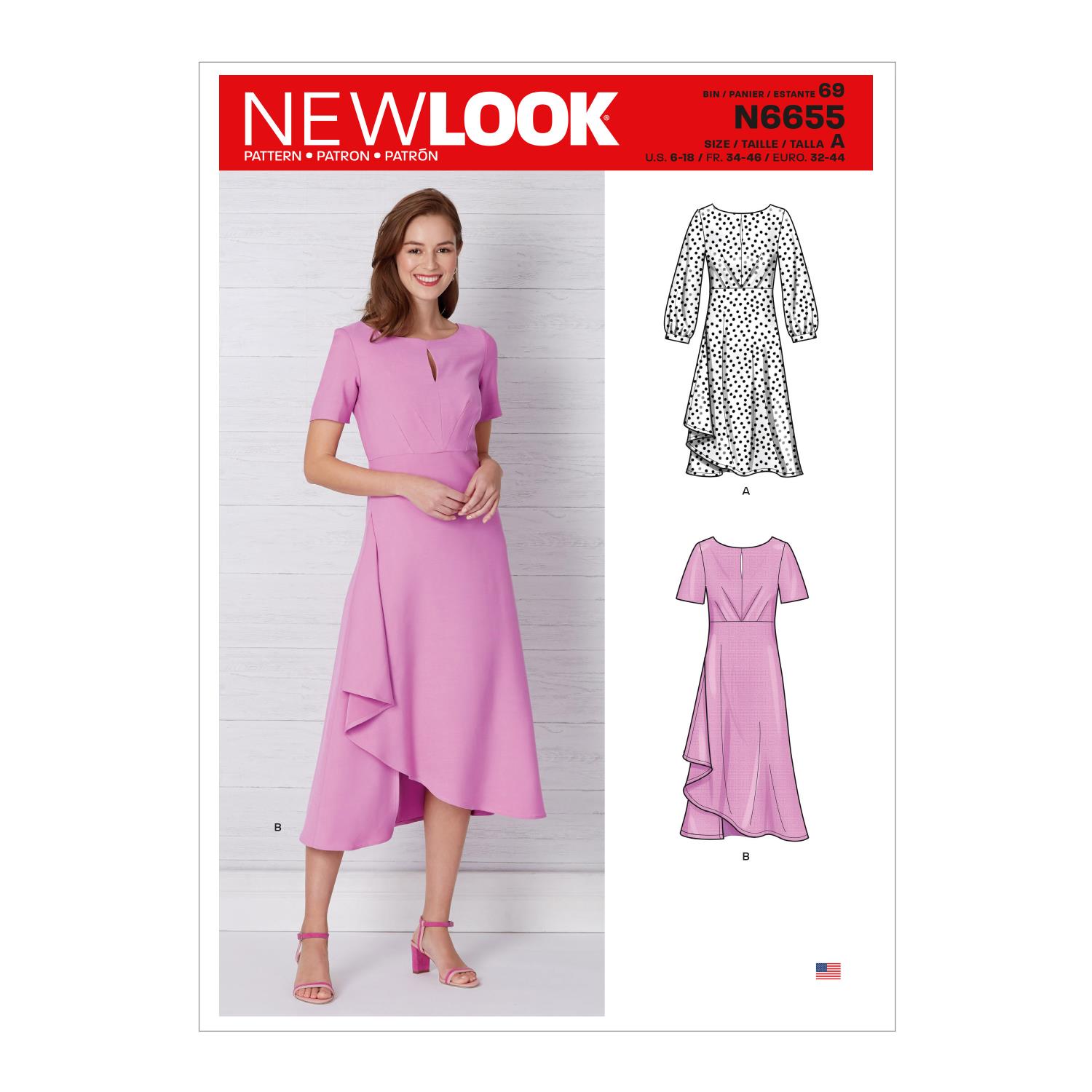 New Look 6655 Kjolemønster