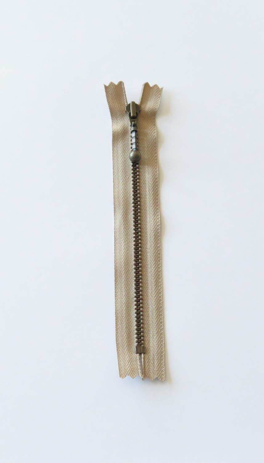 YKK glidelås antikk revehale 15cm