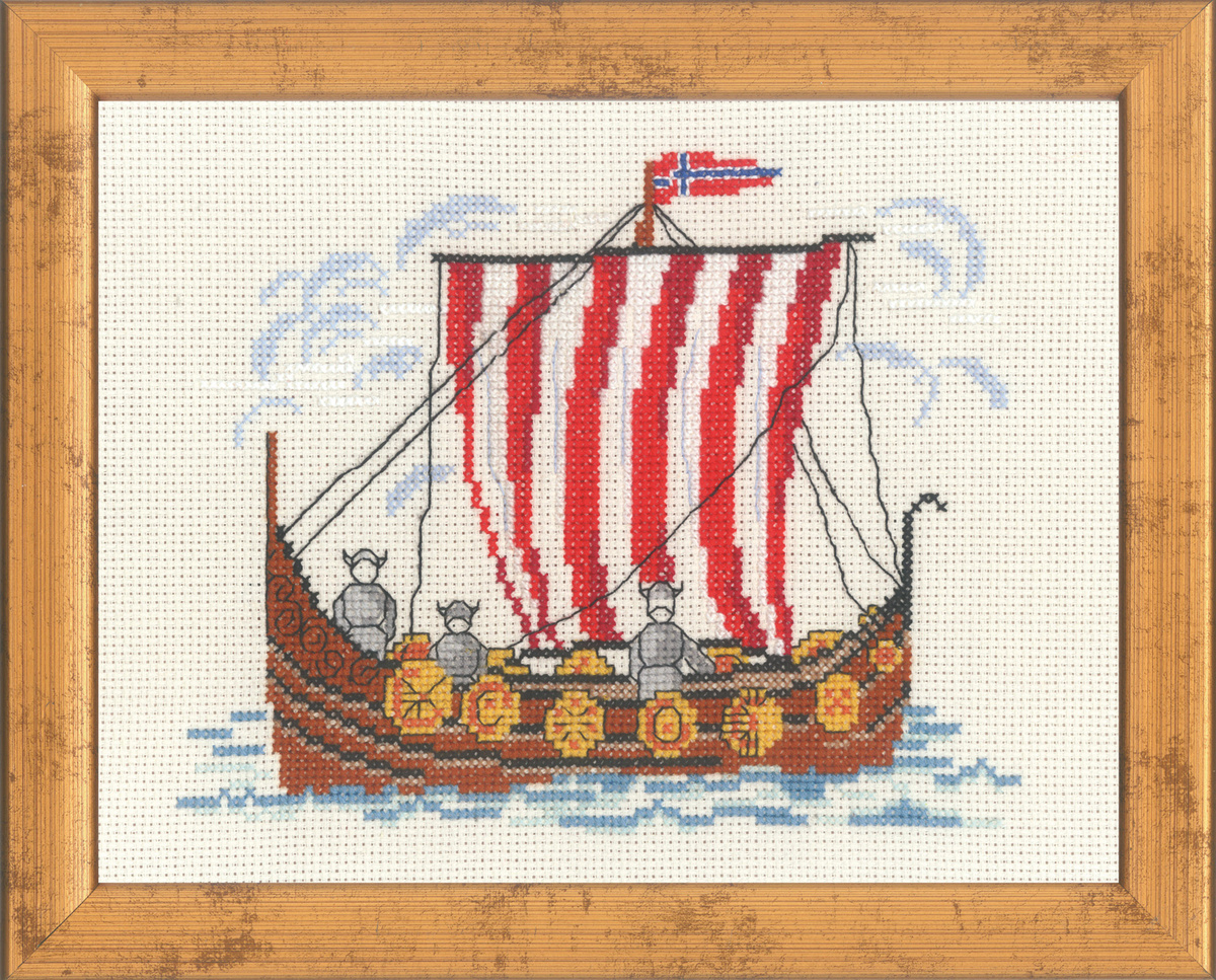 Permin Broderipakke Vikingskip