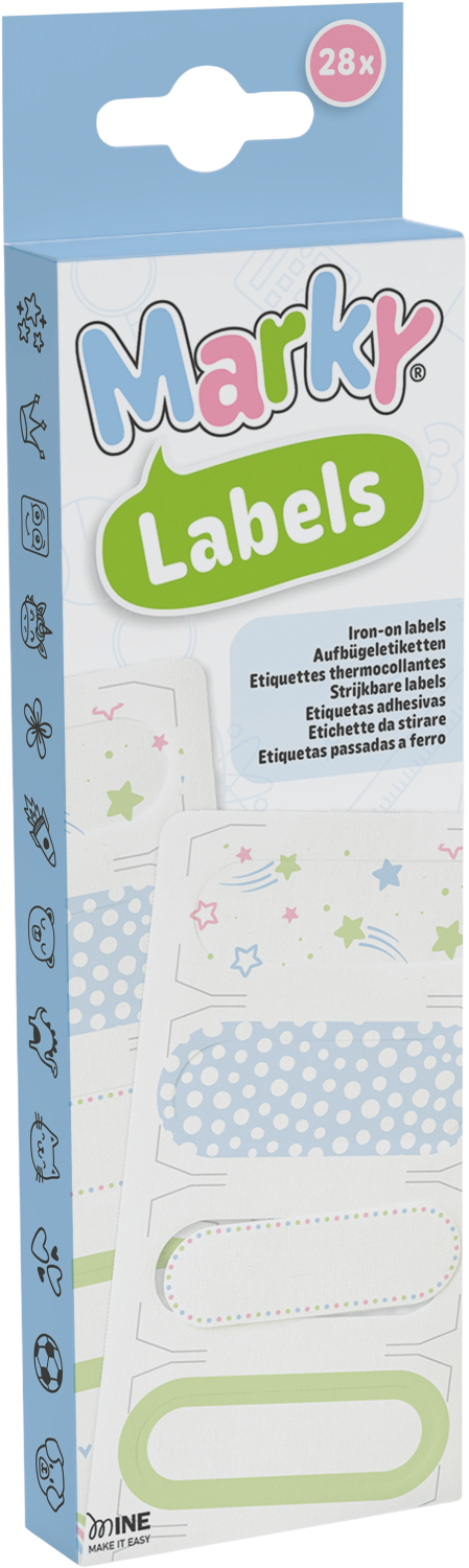 Marky strykbare merkelapper