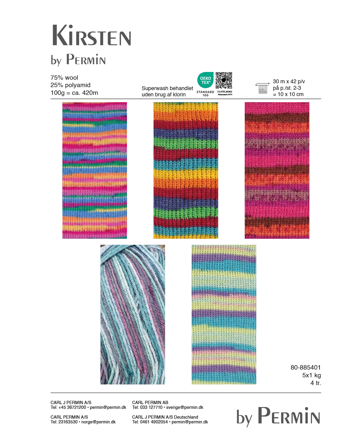Strikkegarn Kirsten Permin 885401