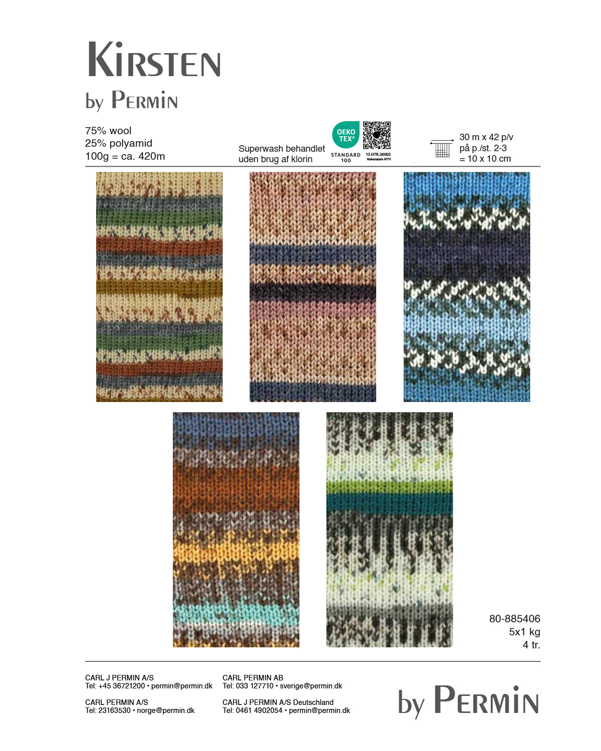 Strikkegarn Kirsten Permin 885409