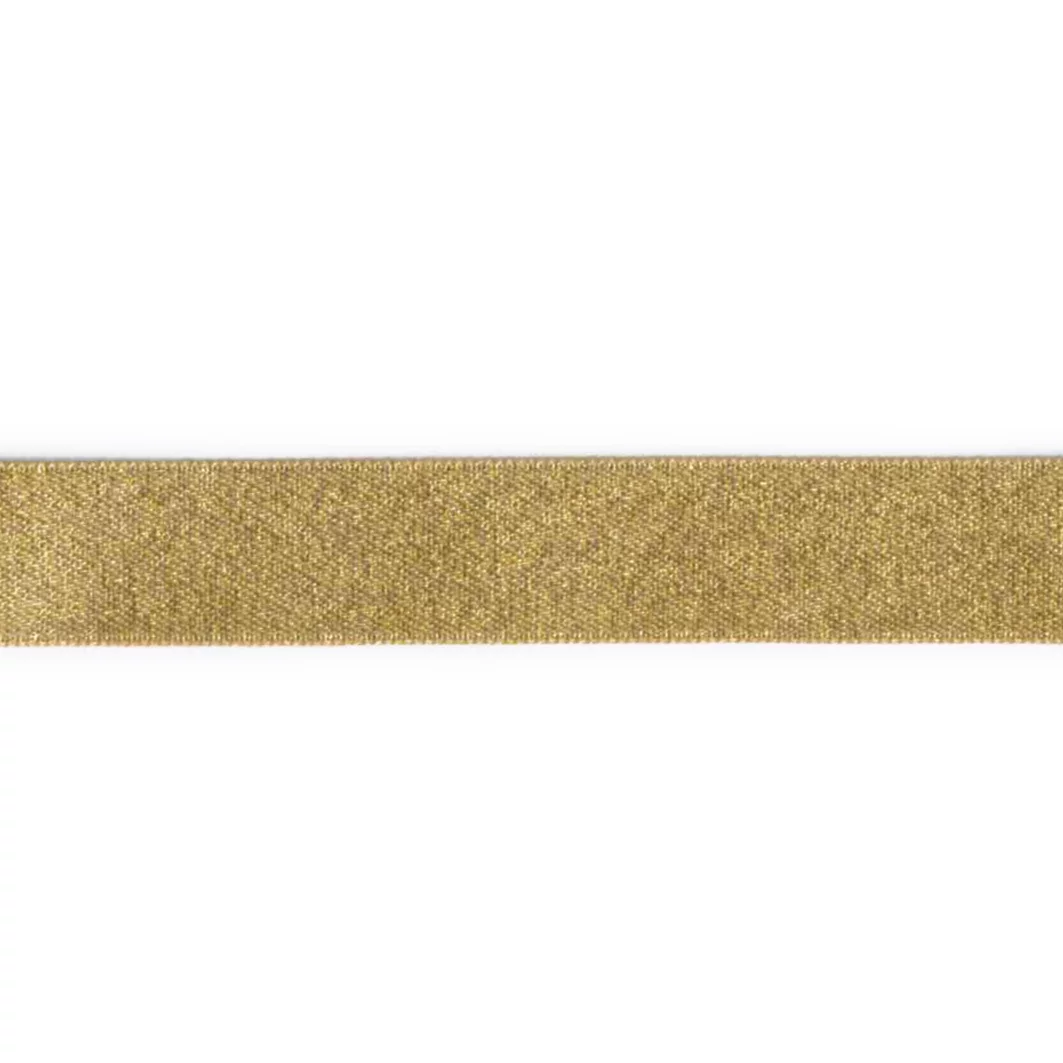 Dekorasjonsbånd sateng, 16mm, gull