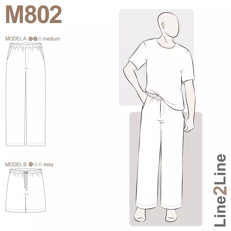 M802 Loose men's trousers