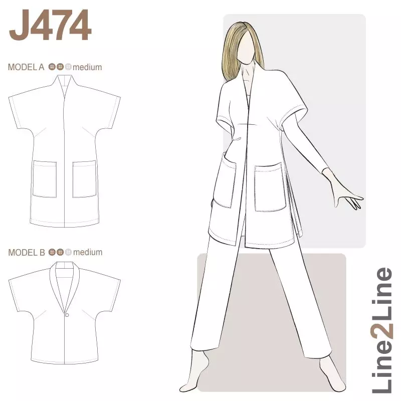 J474 Wingsleeve waistcoat