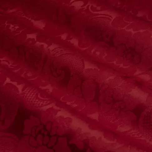 Klassisk ulldamask rød 670