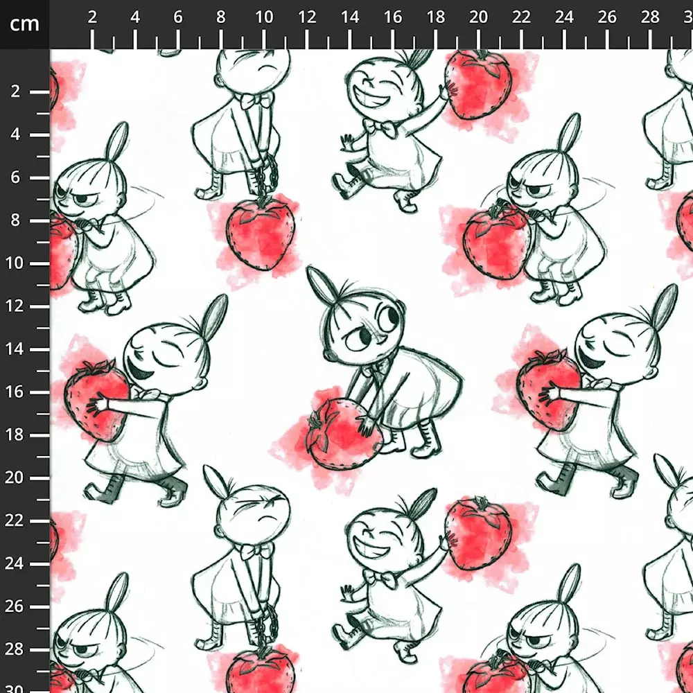 Moomin bomullsjersey My and my strawberries