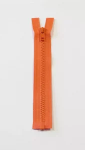 Glidelås 90cm delbar vislon oransje