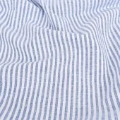 Lin- og bomullsmiks, blåstripete