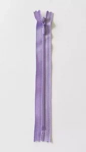 Glidelås 35cm fast spiral lilla