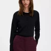 Merino Short Cardigan : Black