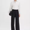 Darcey Wool Trousers : Black
