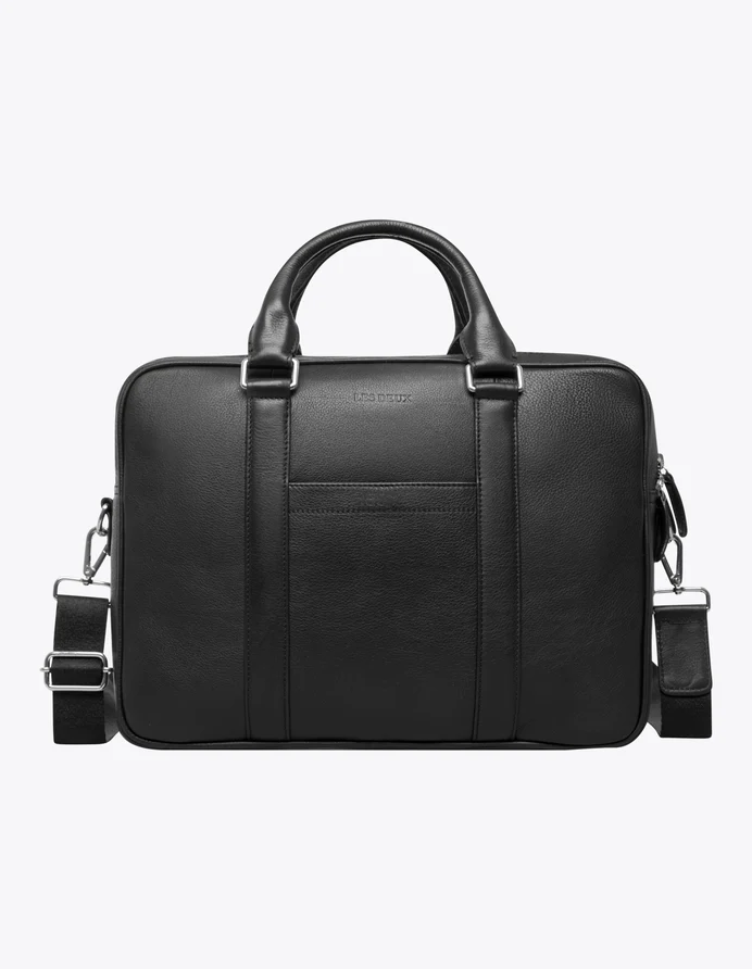 Leather Computer Bag Double