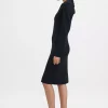 Knit Polo Dress : Black