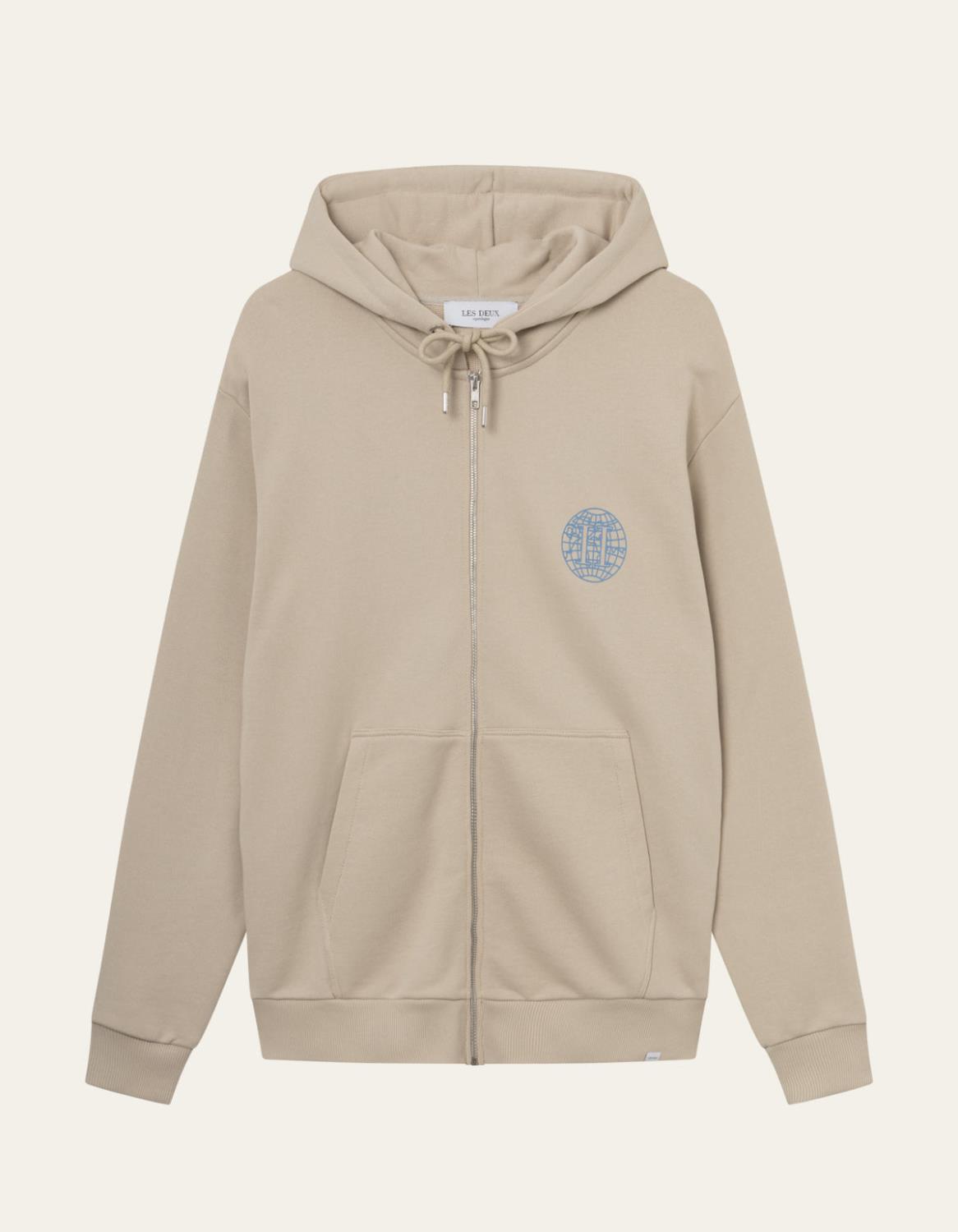 Globe Zipper Hoodie