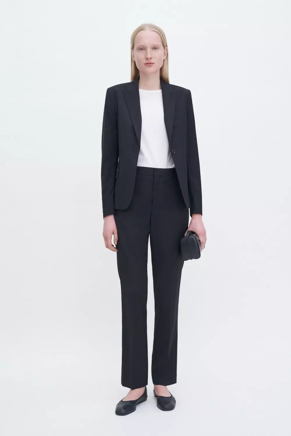 Emma Wool Trouser : Black