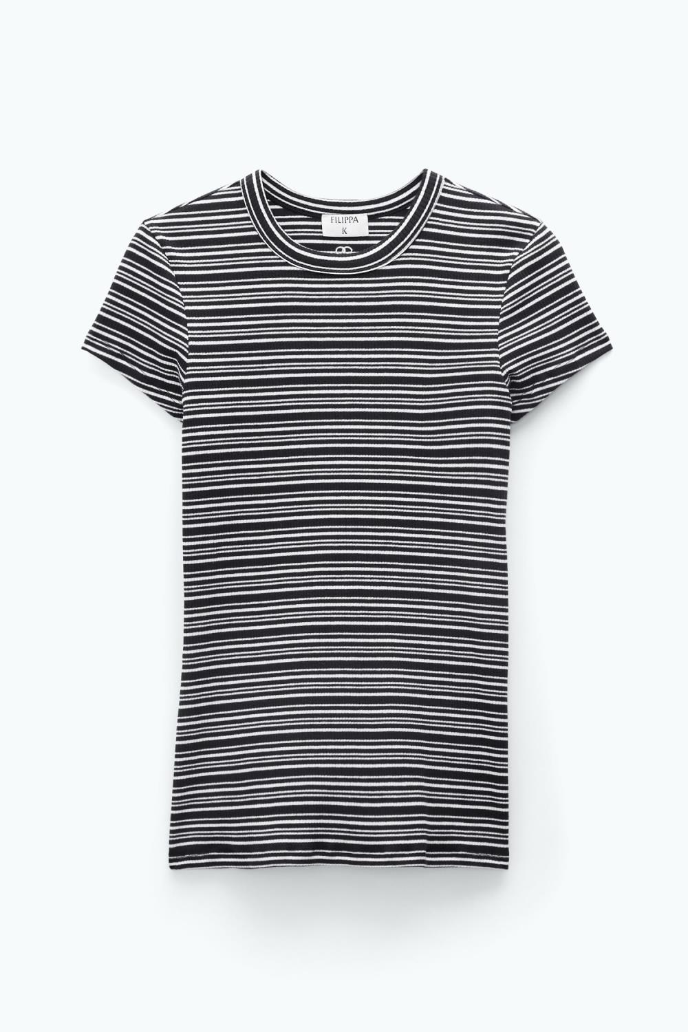 Striped Fine Rib Tee