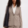 Sasha Cool Wool Blazer : Faded Khaki