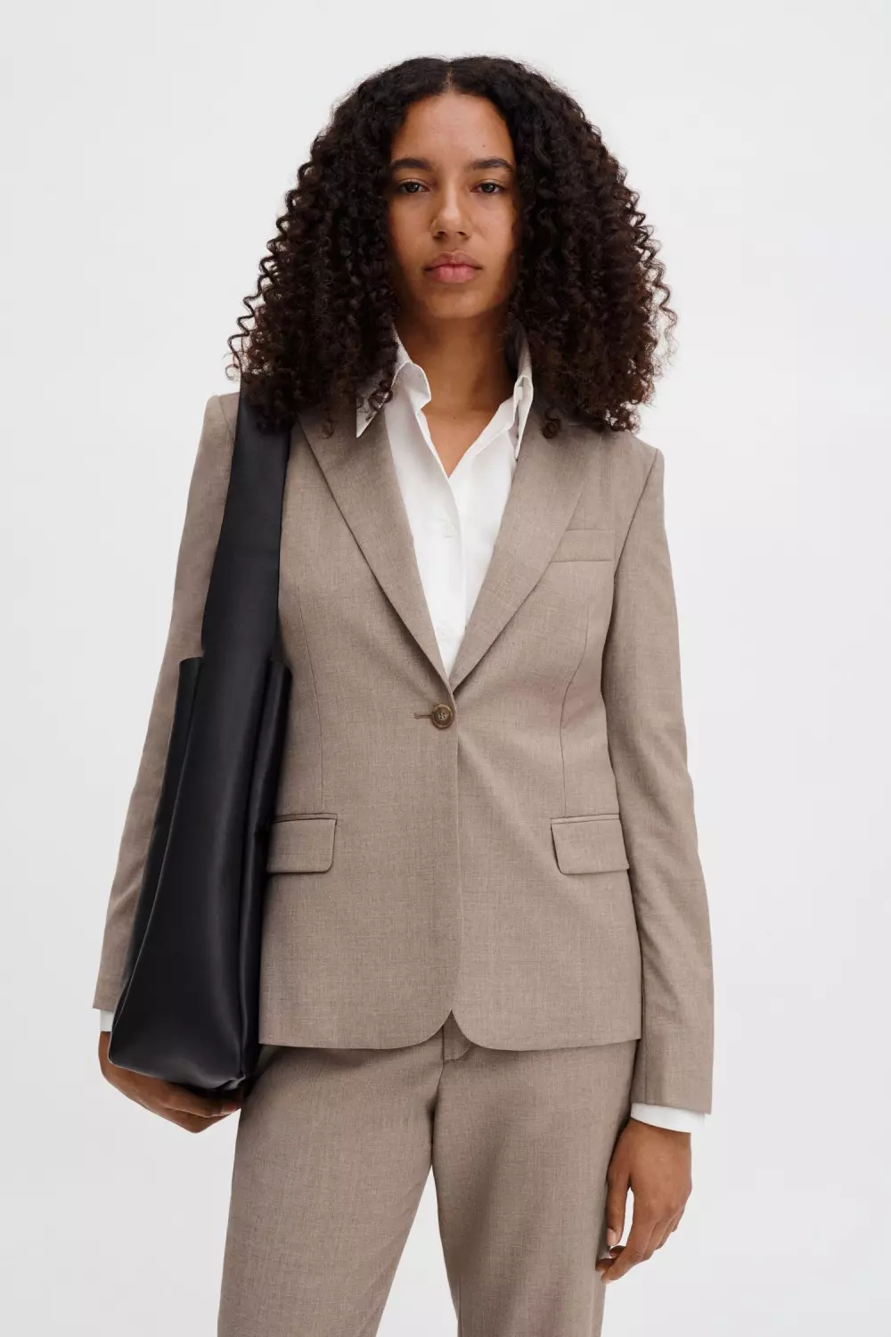 Sasha Cool Wool Blazer : Faded Khaki