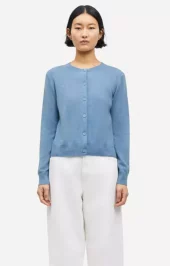 Saboston Cardigan : Blue Denim Mel