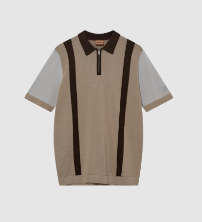 MMGJustin Zip SS Knit Polo