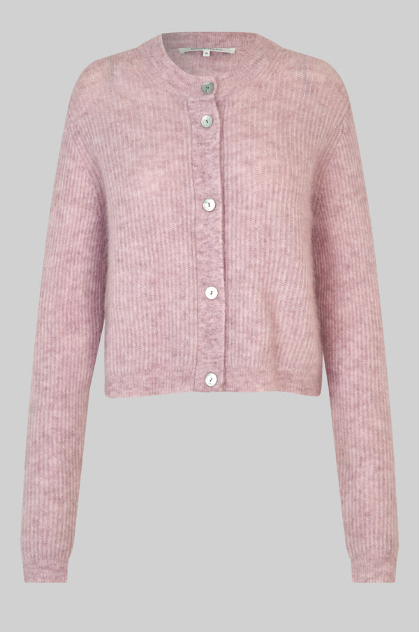 Andrea Knit Rib LS Cardigan