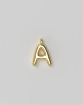 Letter Charm Small Plated