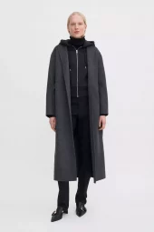 Alexa Coat : Dark Grey Melange