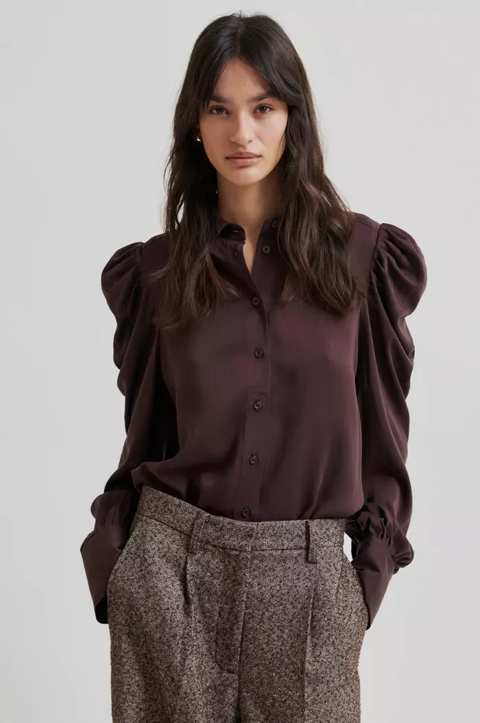 Samanta Shirt Col: Chocolate Plum