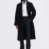 Charlotte Wool Belted Coat : Black