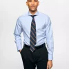 The Elegant Herringbone Twill Non Iron, Col: Sky Blue