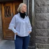 Anne Solid Oversized : White