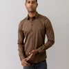 MMG Marco Jersey Shirt Col: Chocolate Brown