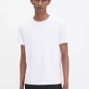 Stretch Cotton Tee: White