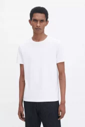 Stretch Cotton Tee: White