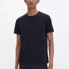 Stretch Cotton Tee: Black