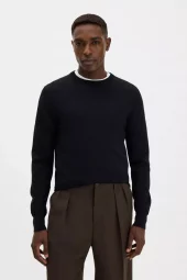Merino Sweater: Black
