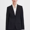 Sasha Cool Wool Blazer: Black