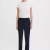 Emma Cropped Cool Wool Trouser : Dark Navy