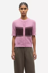 Sanoura SS Cardigan : Orchid Wide St.