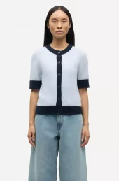 Sanoura SS Cardigan : Gray Dawn