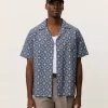 Lukas Arabesque AOP SS Shirt : Blue Fog