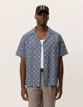 Lukas Arabesque AOP SS Shirt : Blue Fog